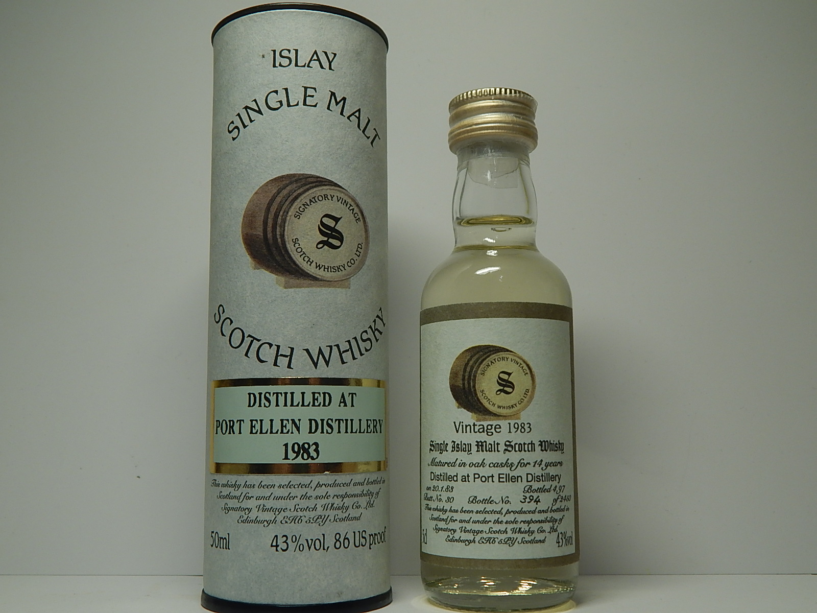 SIMSW 14yo 1983-1997 "Signatory" 5cl 43%vol